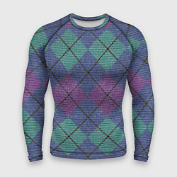 Рашгард мужской Аргайл, цвет: 3D-принт