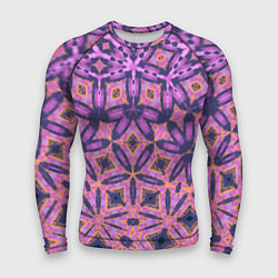 Рашгард мужской Фиолетовая геометрическая метаморфоза, цвет: 3D-принт