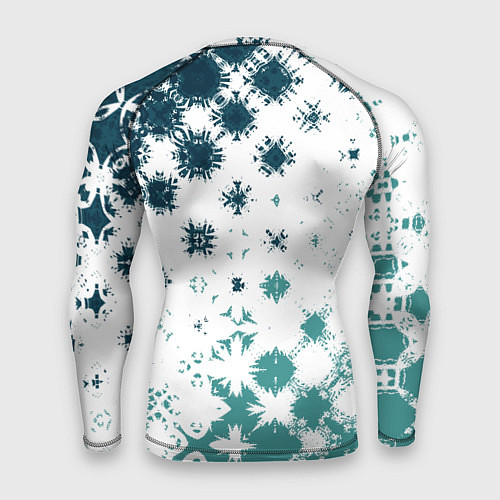 Мужской рашгард Узорчатые пятна по диагонали / 3D-принт – фото 2