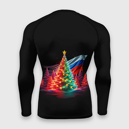Мужской рашгард Ёлочные чудеса / 3D-принт – фото 2