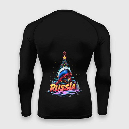 Мужской рашгард Ёлка и компания / 3D-принт – фото 2
