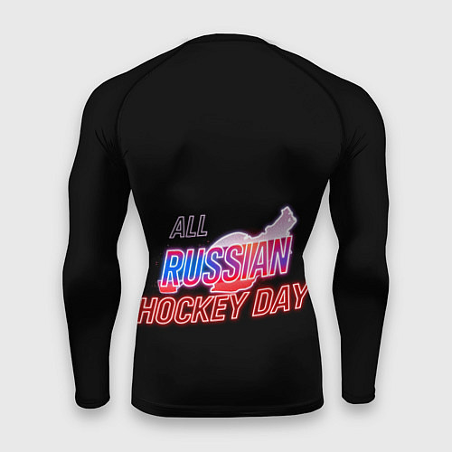 Мужской рашгард Всероссийский день хоккея / 3D-принт – фото 2