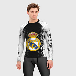 Рашгард мужской Реал Мадрид текстура краски, цвет: 3D-принт — фото 2