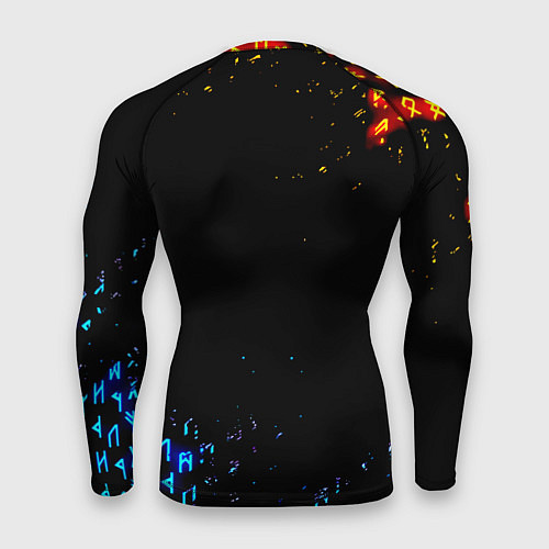 Мужской рашгард AEK огненные символы / 3D-принт – фото 2