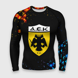 Мужской рашгард AEK огненные символы