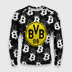 Рашгард мужской Borussia биткоин паттерн, цвет: 3D-принт
