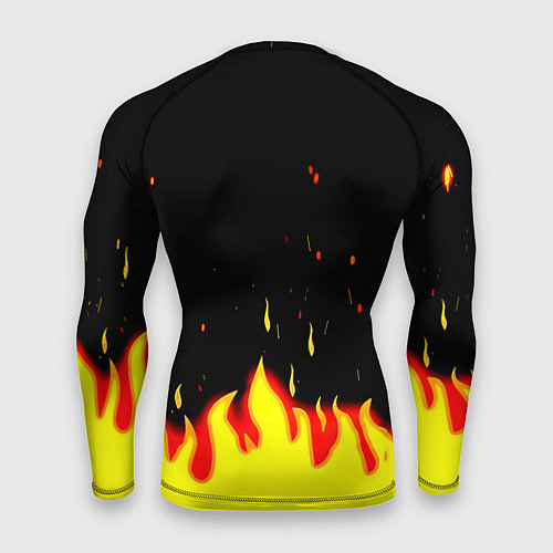 Мужской рашгард AEK огненные краски / 3D-принт – фото 2