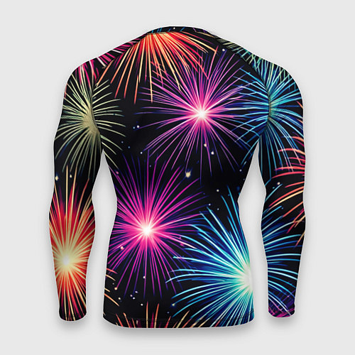 Мужской рашгард Стилизованный праздничный салют / 3D-принт – фото 2