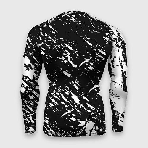 Мужской рашгард Ливерпуль белые штриха красок / 3D-принт – фото 2
