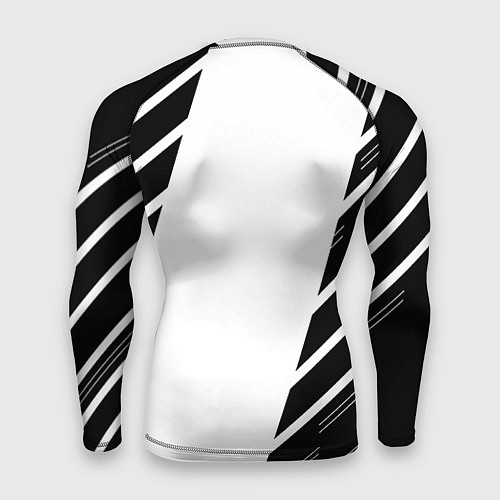 Мужской рашгард Ювентус полосы геометрия / 3D-принт – фото 2