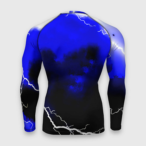 Мужской рашгард Ювентус шторм молнии текстура / 3D-принт – фото 2