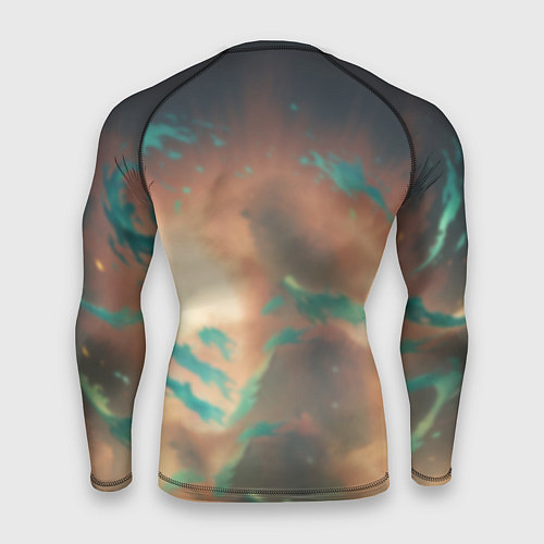 Мужской рашгард Маомао на фоне облаков / 3D-принт – фото 2