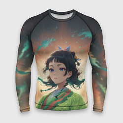 Рашгард мужской Маомао на фоне облаков, цвет: 3D-принт