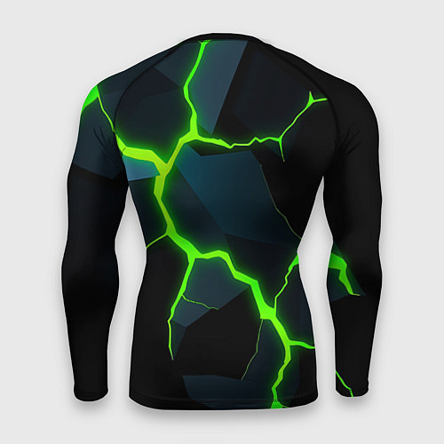 Мужской рашгард Glow green neon / 3D-принт – фото 2
