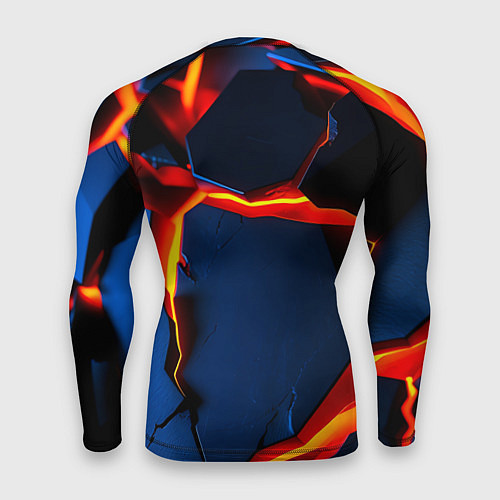 Мужской рашгард Glow orange neon / 3D-принт – фото 2