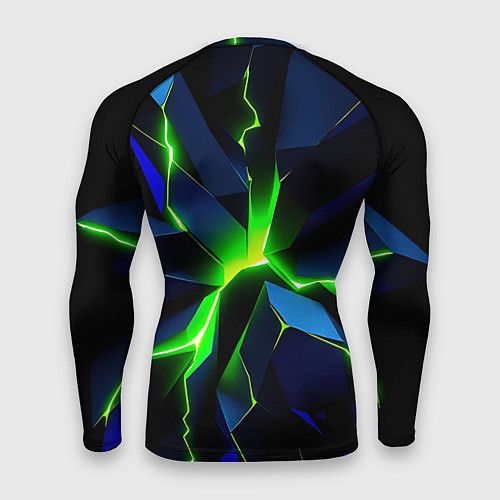 Мужской рашгард Neon green glow / 3D-принт – фото 2
