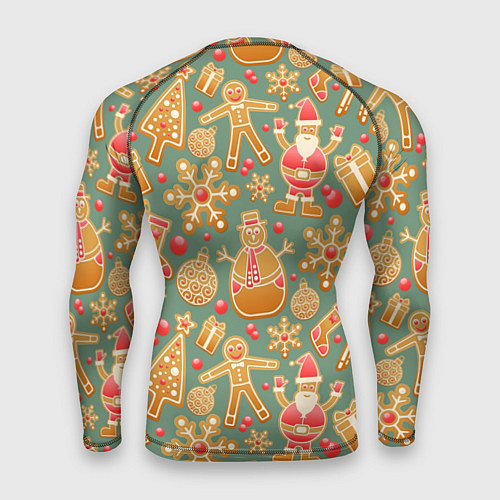 Мужской рашгард Имбирные пряники / 3D-принт – фото 2