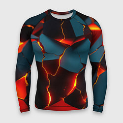 Рашгард мужской Orange glow, цвет: 3D-принт