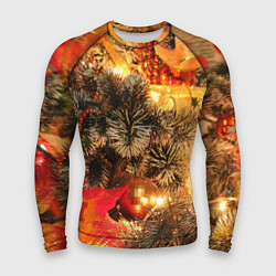 Рашгард мужской Атмосфера Рождества, цвет: 3D-принт