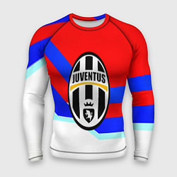 Рашгард мужской Ювентус спортивная геометрия, цвет: 3D-принт