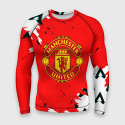Мужской рашгард Манчестер Юнайтед символы краски