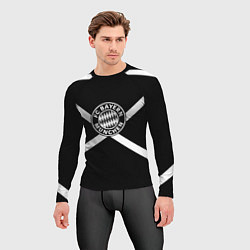 Рашгард мужской Бавария Мюнхен полосы, цвет: 3D-принт — фото 2