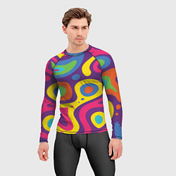 Рашгард мужской Abstract tac, цвет: 3D-принт — фото 2