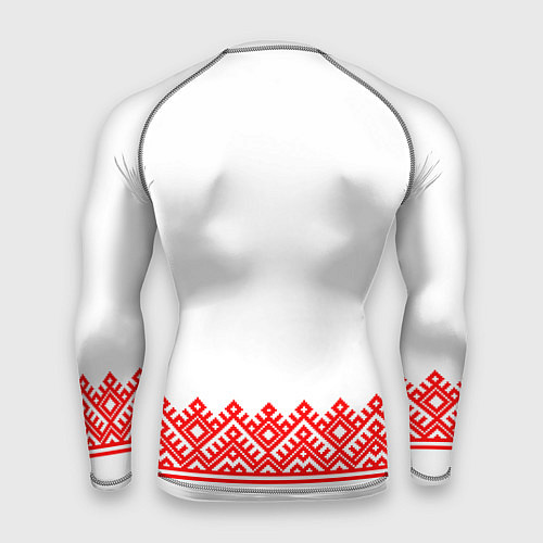 Мужской рашгард Славянская вышиванка с узорами и оберегом / 3D-принт – фото 2