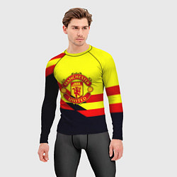 Рашгард мужской Манчестер Юнайтед геометрия спорт, цвет: 3D-принт — фото 2