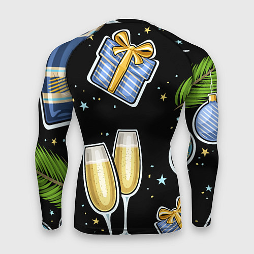 Мужской рашгард Новогодний вайб / 3D-принт – фото 2