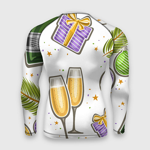 Мужской рашгард Новогодний вайб / 3D-принт – фото 2