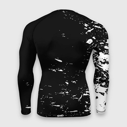 Мужской рашгард Лестер сити краски белые / 3D-принт – фото 2