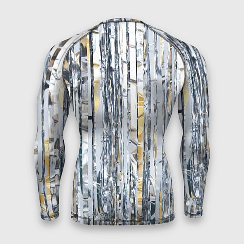 Мужской рашгард Новогодний дождик / 3D-принт – фото 2