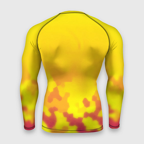 Мужской рашгард Borussia камуфляж желтый текстура / 3D-принт – фото 2