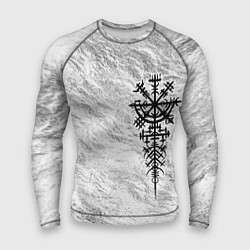 Рашгард мужской Вегвизир - компас рун в виде става, цвет: 3D-принт