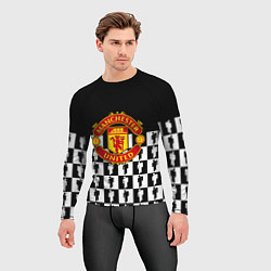 Рашгард мужской Манчестер Юнайтед люди паттерн, цвет: 3D-принт — фото 2