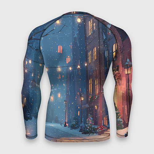 Мужской рашгард С наступающим новым годом / 3D-принт – фото 2