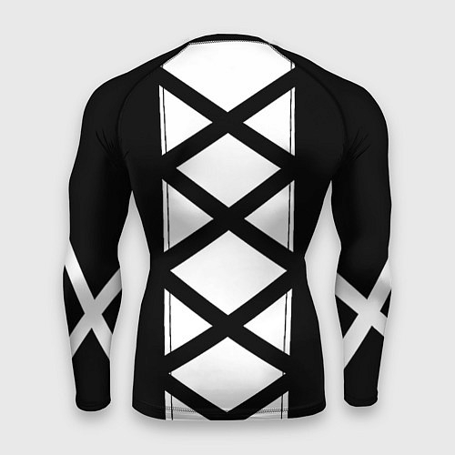Мужской рашгард Ювентус геометрия полосы линии / 3D-принт – фото 2