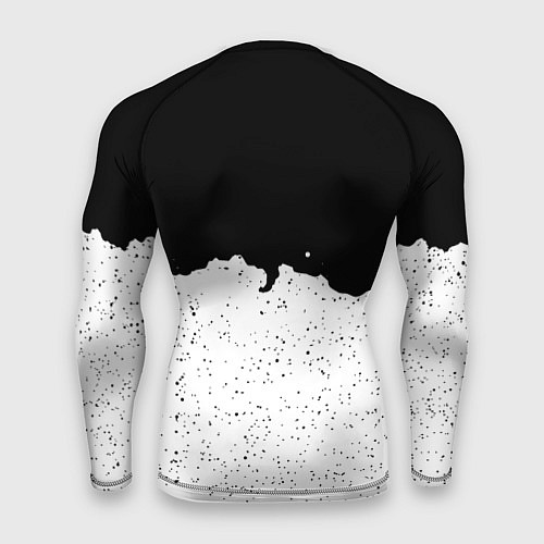 Мужской рашгард Реал Мадрид лого ночь текстура / 3D-принт – фото 2