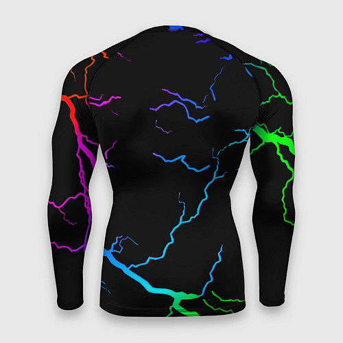 Мужской рашгард Манчестер Юнайтед неоновые молнии / 3D-принт – фото 2