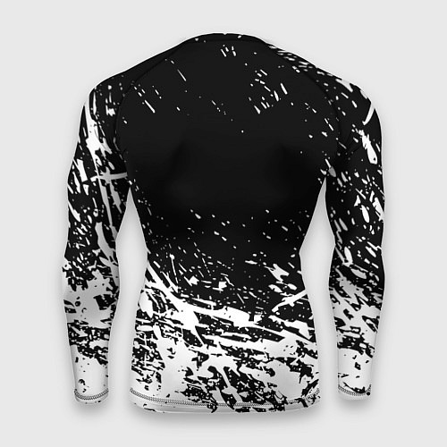 Мужской рашгард Реал Мадрид краски текстура / 3D-принт – фото 2