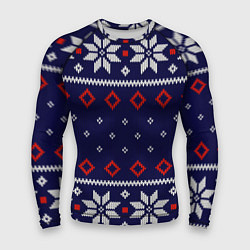 Мужской рашгард Вязаный новогодний узор