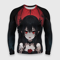 Мужской рашгард Девушка в стиле аниме в воде