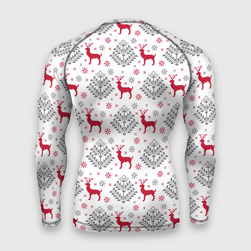 Мужской рашгард Олени среди елей / 3D-принт – фото 2