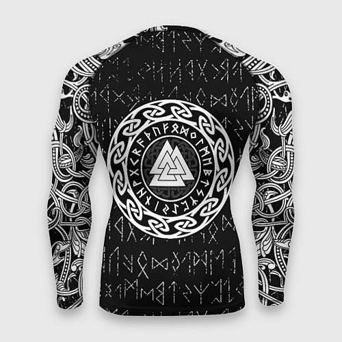Мужской рашгард Волки воины с символикой / 3D-принт – фото 2