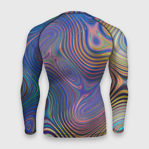 Мужской рашгард Абстрактная рябь / 3D-принт – фото 2