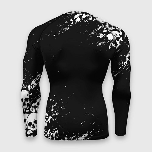 Мужской рашгард Ювентус черепа краски / 3D-принт – фото 2