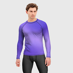 Рашгард мужской Color purple gradient, цвет: 3D-принт — фото 2