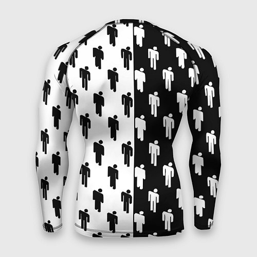 Мужской рашгард Borussia черно белые люди / 3D-принт – фото 2