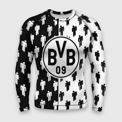 Мужской рашгард Borussia черно белые люди